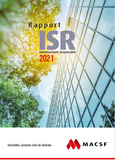 Couverture Rapport ISR 2021